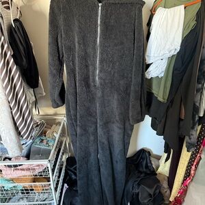 Cozy Black Fleece Onesie